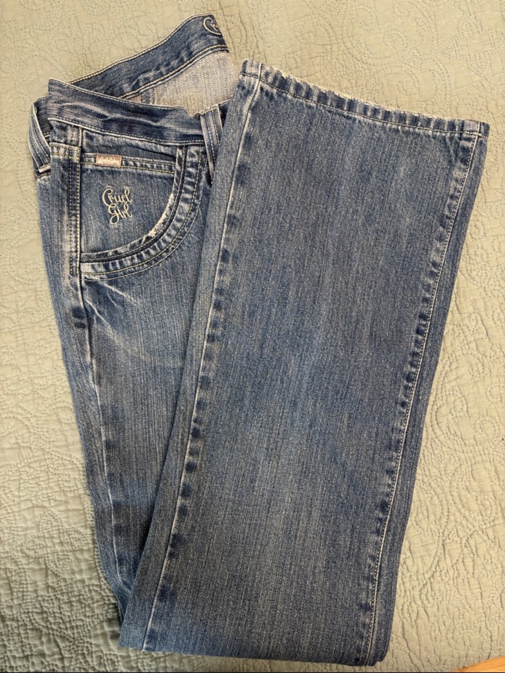 Cruel Girl Light Blue Flare Jeans‎